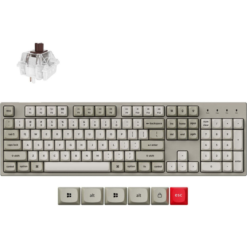 Keychron C2PX-M3 Full Size Super Brown Switch Hot-Swap