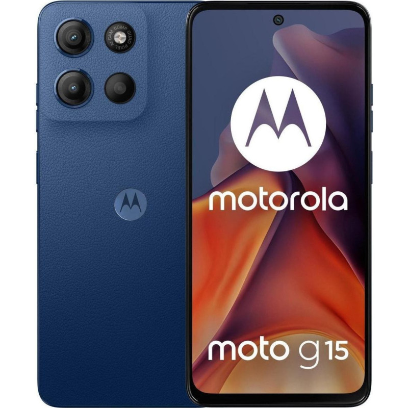 Motorola Smartfon Motorola Moto G15 8/128GB Granatowy  (8033779079115)