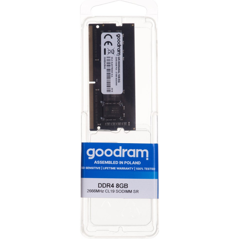 Goodram GR2666D464L19S/8G memory module 8 GB DDR4 2666 MHz