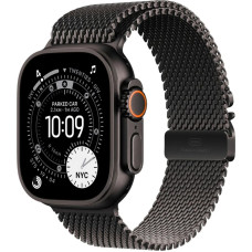 Apple Smartwatch Apple Watch Ultra 3 GPS + Cellular 49mm Black Titanium / Titanium Milanese Loop S Czarny (MF1N4QF/A)