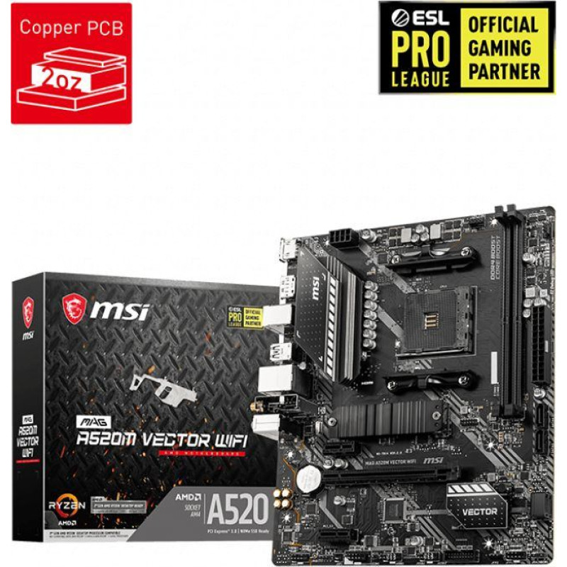 MSI Płyta gł&oacute;wna MSI MAG A520M VECTOR WIFI