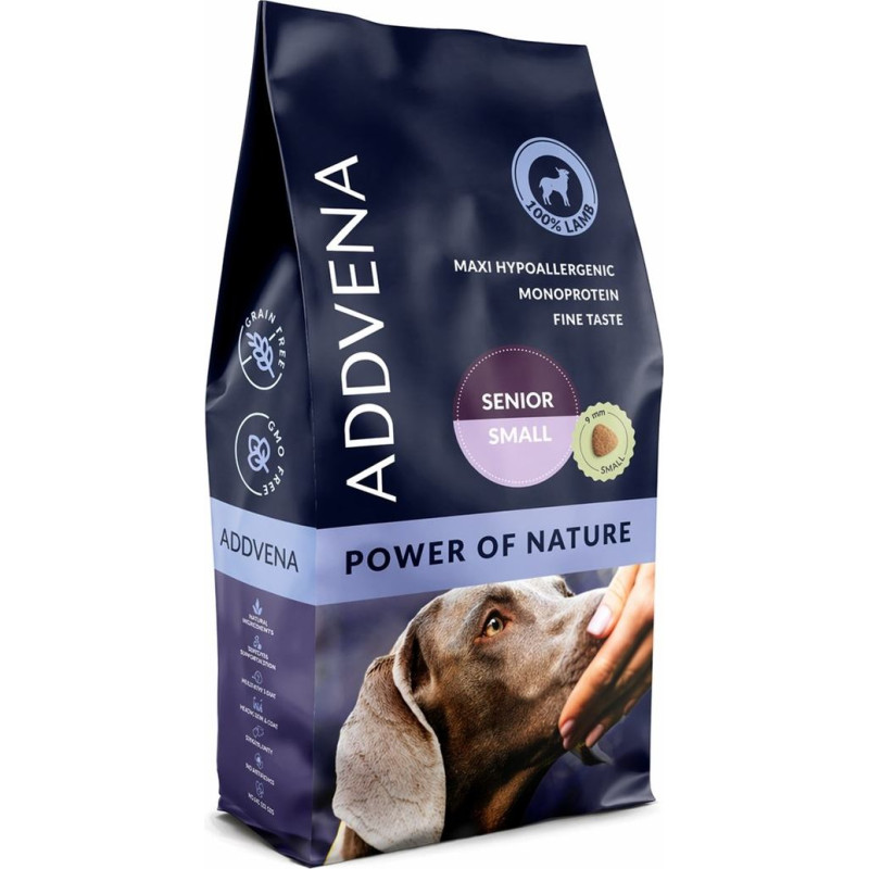 Addvena Power of nature Senior Small breed Mono Lamb - dry dog food - 10kg