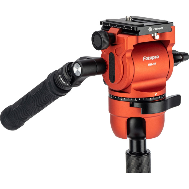 Fotopro Statyw Fotopro Fotopro X-Airfly Max Video Statyw fotograficzny pomarańczowy 171 cm