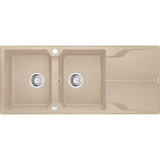 Deante Zlewozmywak Deante .ANDANTE PIASKOWY GRANIT 2K Z/O 1160x500x210, 3,5''+SPACE SAVER