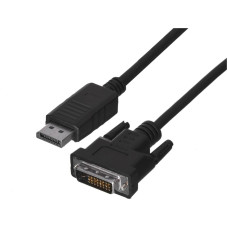 Lanberg CA-DPDV-10CU-0010-BK video cable adapter 1 m DisplayPort DVI-D Black