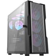 Darkflash DK431 Mesh computer case (black) + 4 ARGB fans