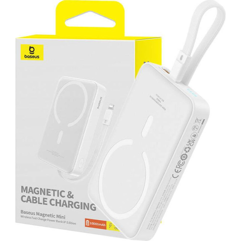 Baseus Powerbank Baseus Magnetic Mini 10000mAh, Lightning 20W MagSafe (white)