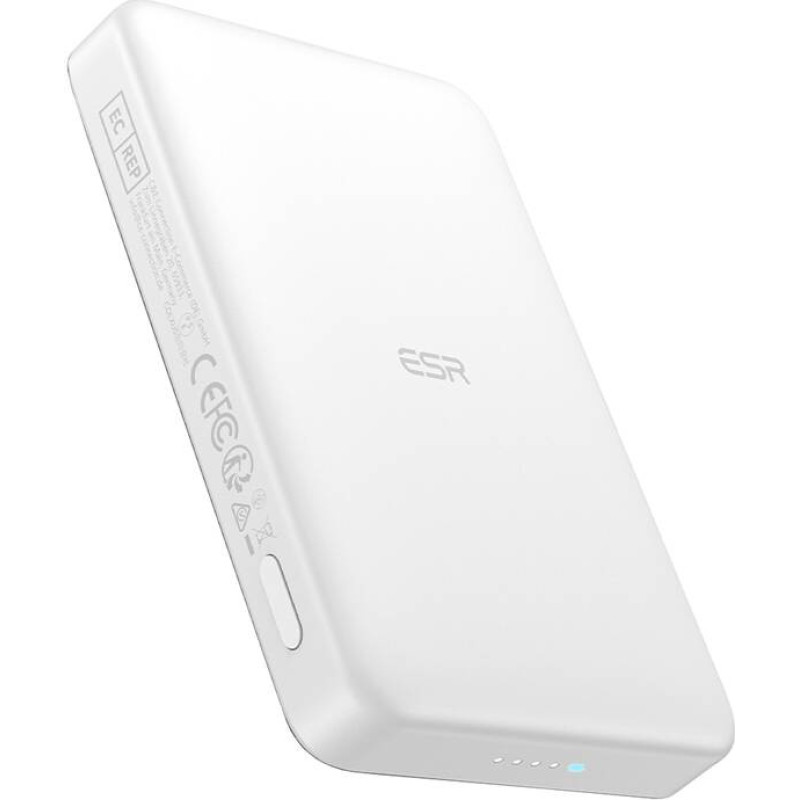ESR Qi2 MagSlim 10000 mAh magnetic powerbank (white)