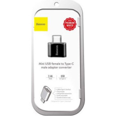 Baseus Converter USB Female To Type-C Male Black (CATOTG-01)