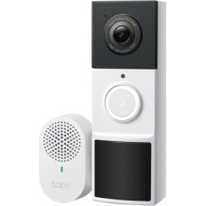 Tp-Link Smart Video Doorbell Tapo D210 Kit, Wireless, 2K 5MP, IP65, White EU