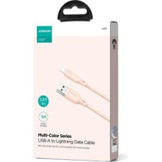 Joyroom USB - Lightning Cable Multi-Color Series A14, 480mb/s, 3A, 1.2m, Pink (SA34-AL3)