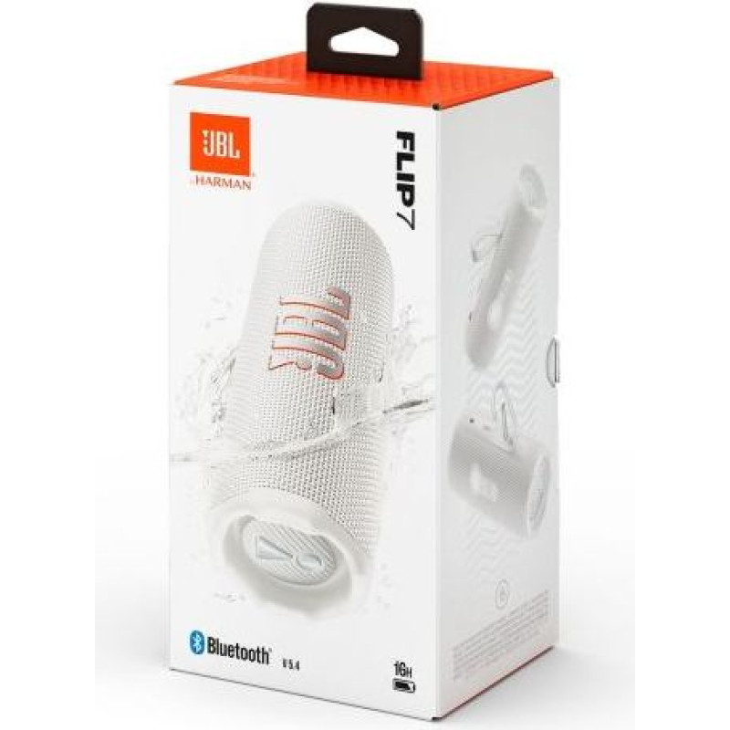 JBL Flip 7 Bluetooth Wireless Speaker White EU