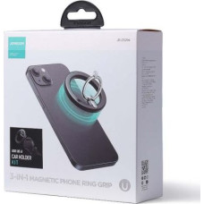 Joyroom Car Moun Magnetict Multifuctional Kit for Air Outlet (Car Holder, Magnetic Ring, Magnetic Cap) Black (JR-ZS294)