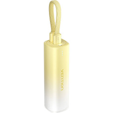 Vention Powerbank 5000mAh Vention FHWY0 20W + USB-C to lightning cable (yellow).