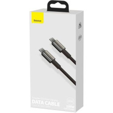 Baseus Type-C - Type-C cable Tungsten Gold Fast charging and data 100W (20V/5A) 2m Black (CATWJ-A01)