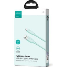 Joyroom USB - Type-C Multi-Color Series Fast Charging and Data Cable, 100W, 1m, Green (S-A34)