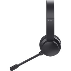 Trust Ayda Headset Wired & Wireless Head-band Calls/Music USB Type-C Bluetooth Black