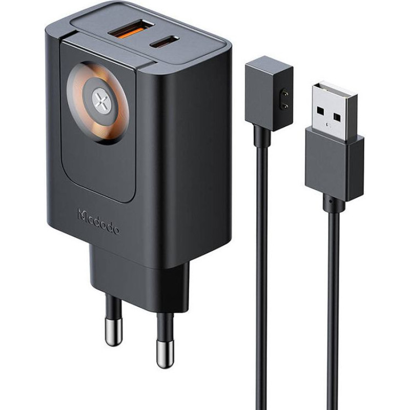 Mcdodo CH-3700 30W 2-in-1 USB-C+A Charger, black