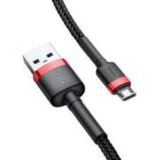 Baseus Micro USB Cafule Cable 2.4A 1m Red + Black (CAMKLF-B91)