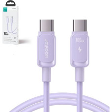 Joyroom Type-C - Type-C Cable Multi-Color Series A14, 480mb/s, 100W, 1.2m, Purple (S-CC100A141P)