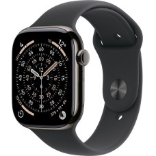Apple Smartwatch Apple Watch 11 GPS 42mm Jet Black Alu Sport Band S/M Czarny (MEQT4MP-A)