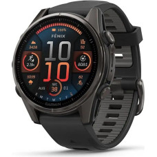 Garmin fenix 8 3.3 cm (1.3") AMOLED 43 mm Digital 416 x 416 pixels Touchscreen Black Wi-Fi GPS (satellite)