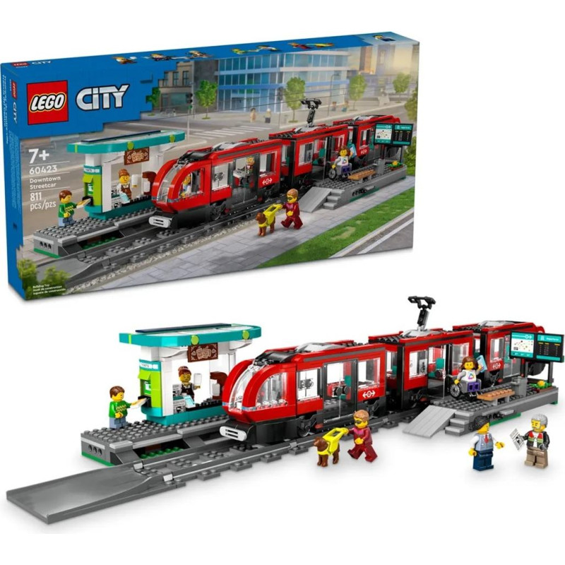 Lego CITY 60423 Kesklinna tramm ja jaam