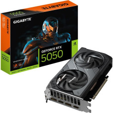 Gigabyte GeForce RTX 5050 WINDFORCE OC 8G Graphics Card - 8GB GDDR6, 128bit, PCI-E 5.0, 2587MHz Core Clock, 2 x DP, 2 x HDMI, NVIDIA DLSS 4, GV-N5050WF2OC-8GD