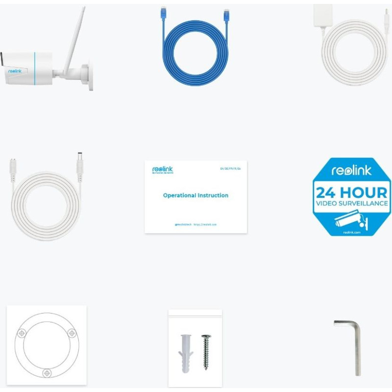 Reolink W320 - 5MP Outdoor Security Camera, 2.4/5 GHz Wi-Fi, Person/Vehicle/Animal Detection, 100ft Night Vision