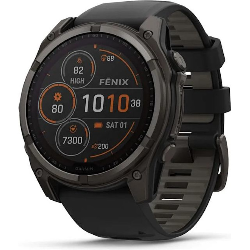 Garmin fenix 8 3.56 cm (1.4") 51 mm Digital 280 x 280 pixels Touchscreen Titanium Wi-Fi GPS (satellite)