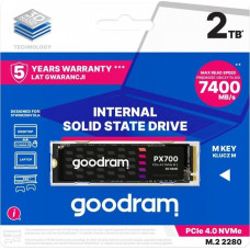 Goodram Dysk SSD GoodRam PX700 2TB M.2 2280 PCI-E x4 Gen4 NVMe (SSDPR-PX700-02T-80)