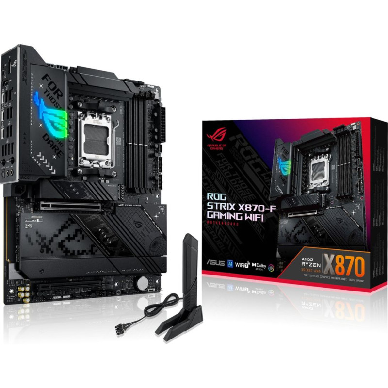 Asus ROG Strix X870-F Gaming WiFi AMD X870 Motherboard AM5 Socket ATX