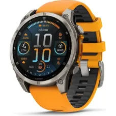 Garmin fenix 8 3.56 cm (1.4") AMOLED 47 mm Digital 454 x 454 pixels Touchscreen Graphite Wi-Fi GPS (satellite)