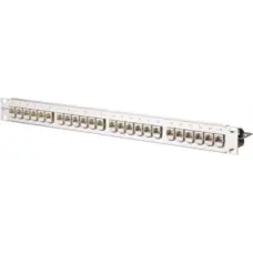 Metzconnect Btr BTR Patch Panel C6Amodul, Cat 6A, 24 Port, 19'', Stainless Steel - 130B11P1-E