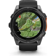 Garmin Fenix 8 3.56 cm (1.4") AMOLED 51 mm Digital 454 x 454 pixels Touchscreen Titanium Wi-Fi GPS (satellite)