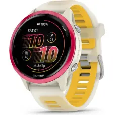 Garmin Forerunner 570 3.05 cm (1.2") AMOLED 42 mm Digital 390 x 390 pixels Touchscreen Pink, White Wi-Fi GPS (satellite)